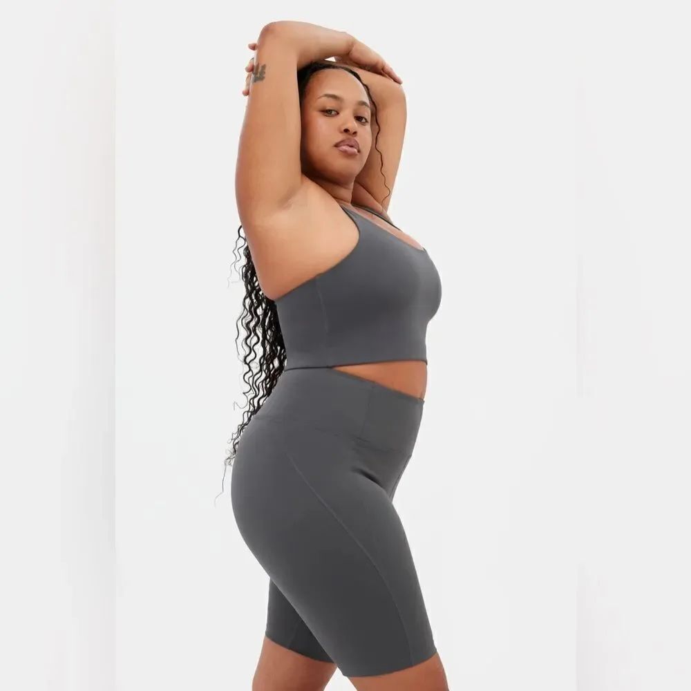 Girlfriend Collective Moon High-Rise Bike Short Small